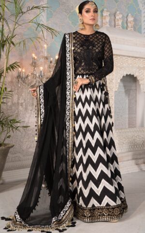 Maria B - Black & White with Gold
