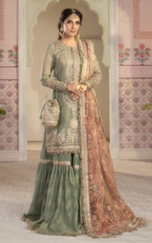 Maria B - Pistachio & Salmon pink