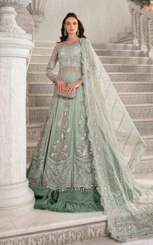 MARIA. B UNSTITCHED MBROIDERED BD-2803-Aqua