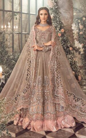 Maria B Mbroidered Grey BD-2703